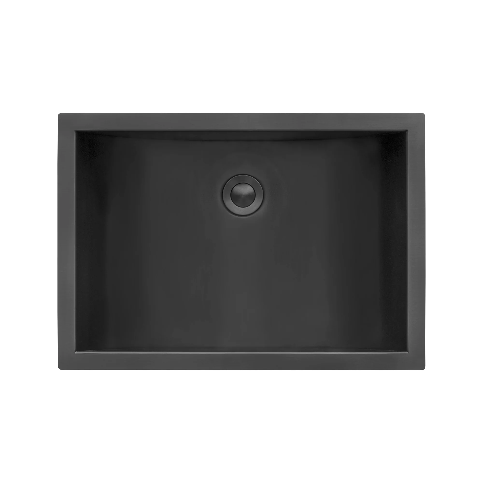 16 x 11 '' Gunmetal Black Undermount Bathroom Sink Stainless Steel - Image 3