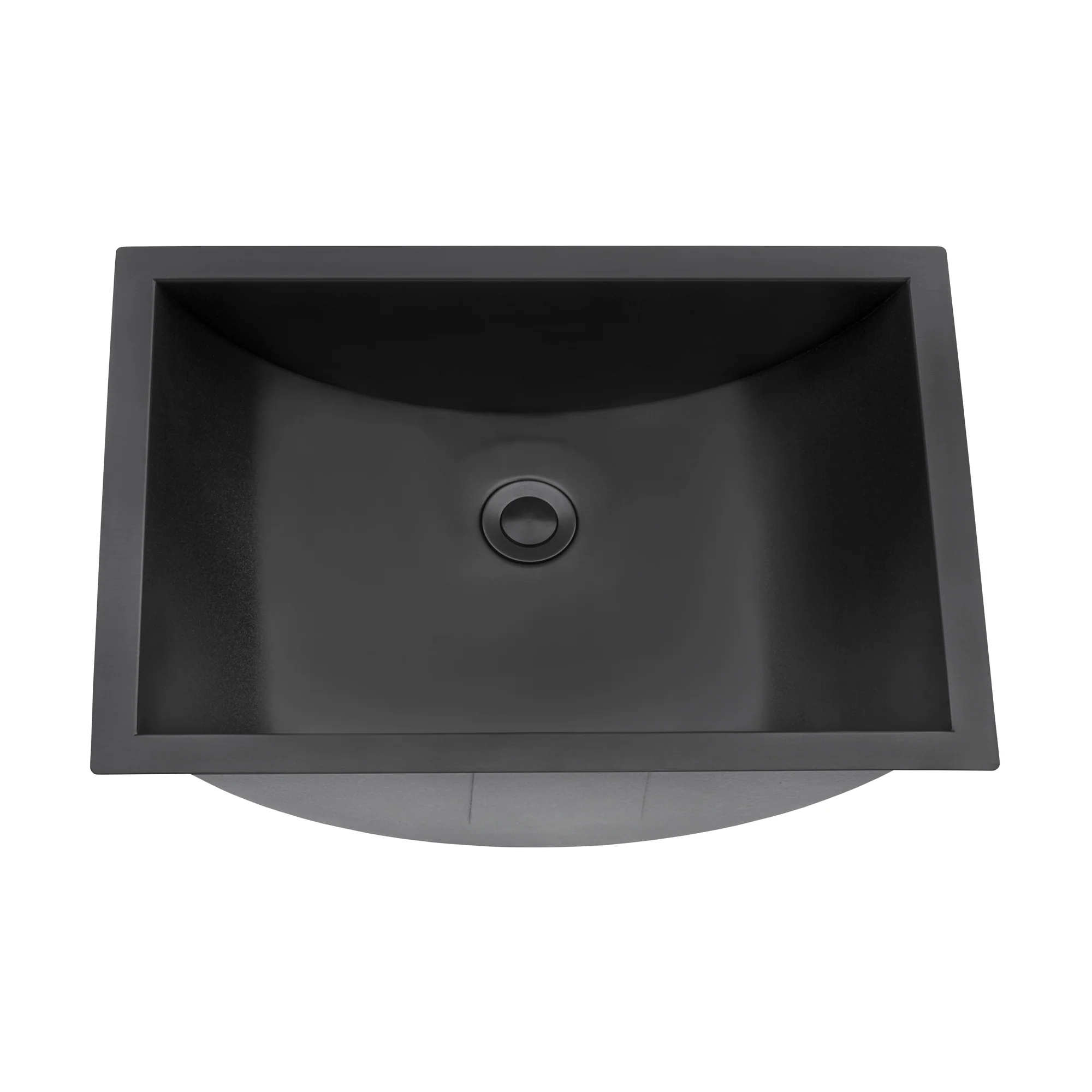 16 x 11 '' Gunmetal Black Undermount Bathroom Sink Stainless Steel - Image 4