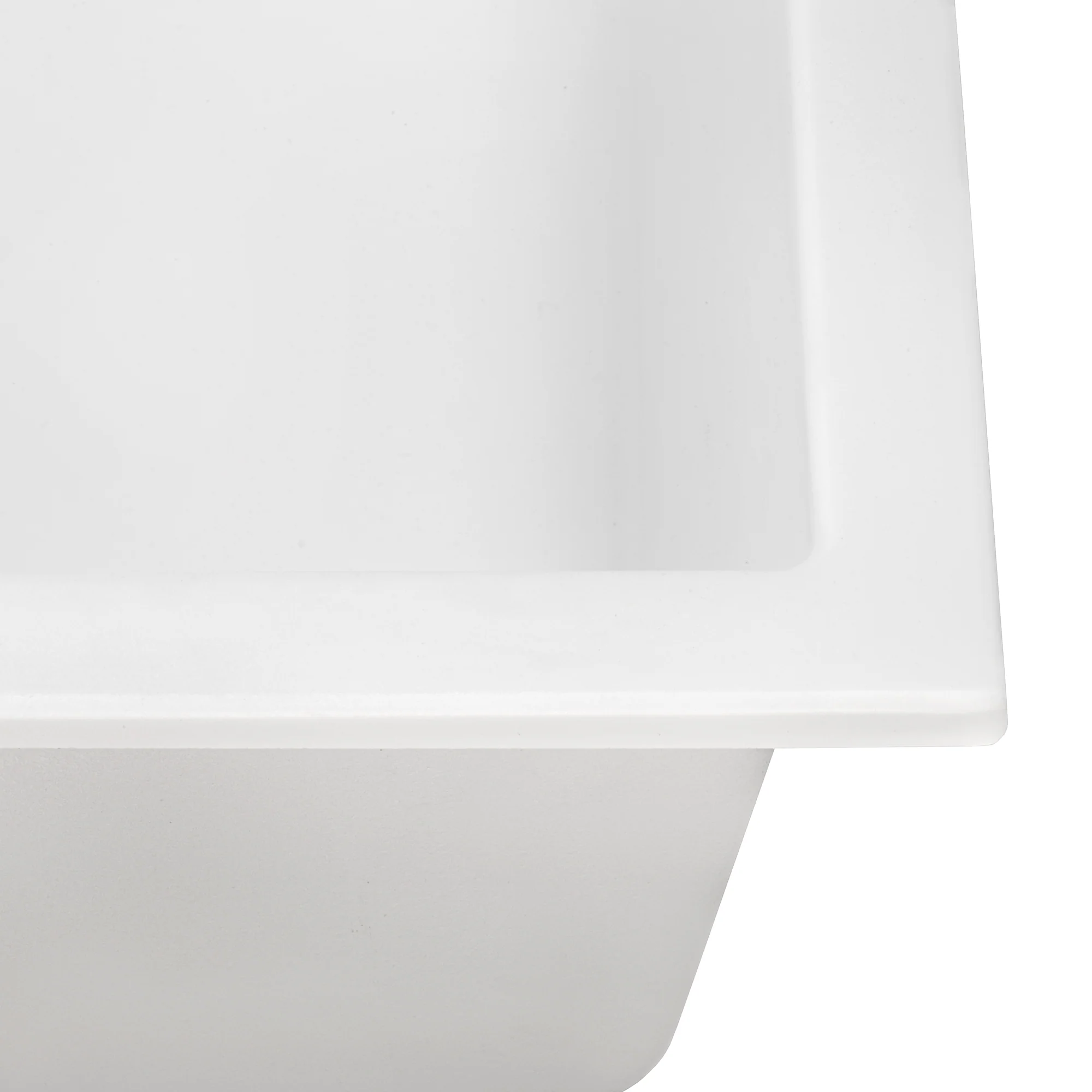 18x20 in epiGranite Drop-in Topmount Granite Composite Single Bowl Wet Bar Prep Sink Arctic White - Image 3