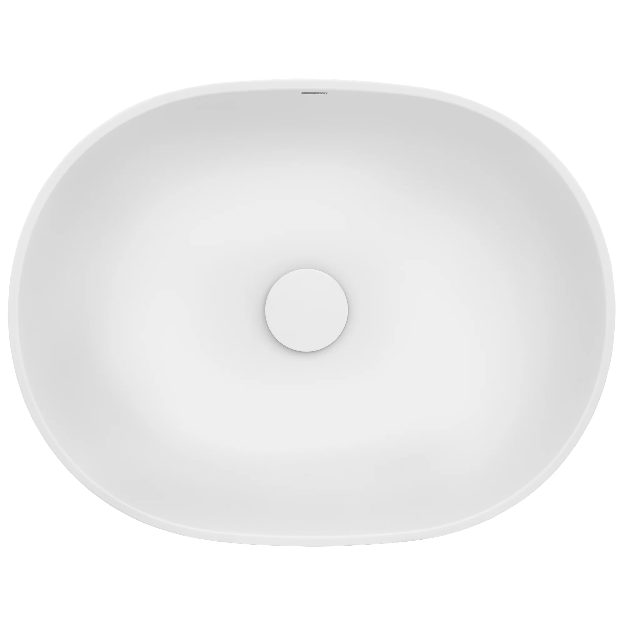 19-inch Matte White epiStone Solid Surface Modern Bathroom Vessel Sink - Image 4