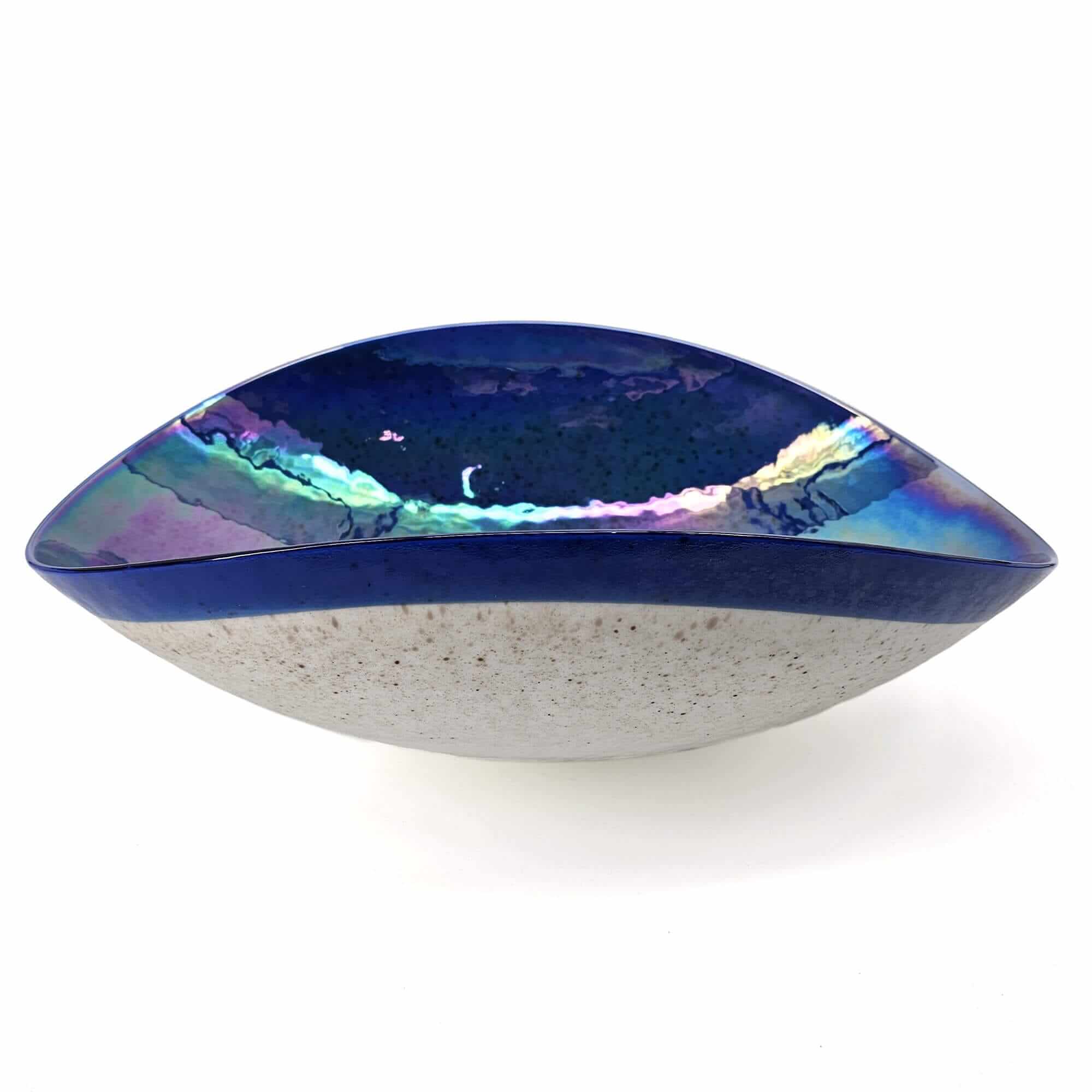 19 " Murano Glass Art Vessel Bathroom Sink Celestial Blue - Image 4