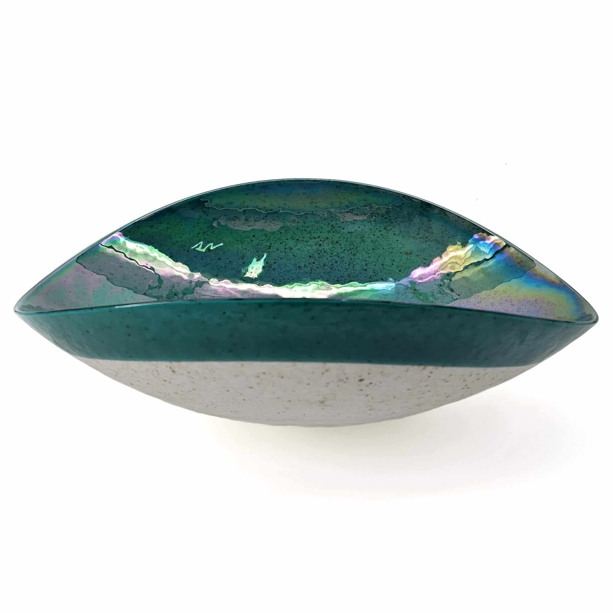 19 " Murano Glass Art Vessel Bathroom Sink Seafoam Green - Image 3