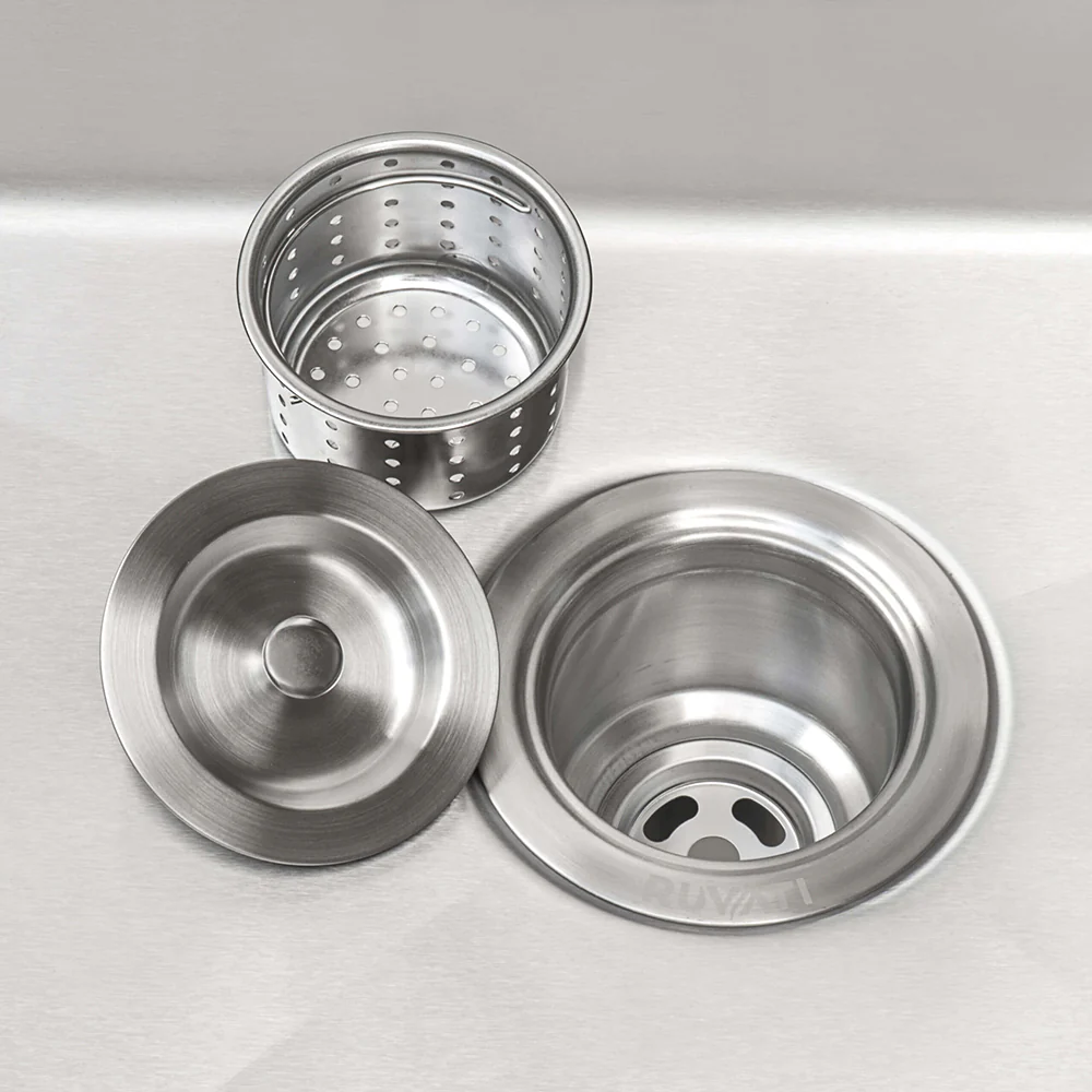 21" x 18" x 12" Deep Laundry Utility Sink Undermount 16 Gauge Stainless Steel - Image 3