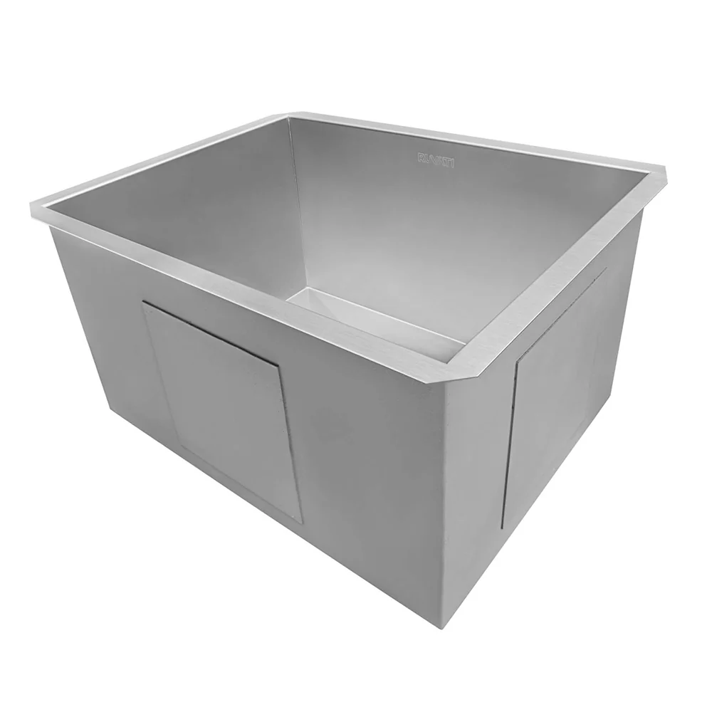 21" x 18" x 12" Deep Laundry Utility Sink Undermount 16 Gauge Stainless Steel - Image 4