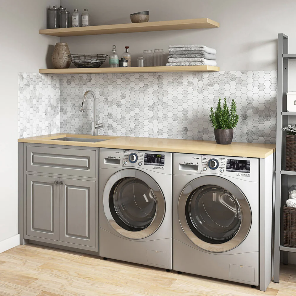 21" x 18" x 12" Deep Laundry Utility Sink Undermount 16 Gauge Stainless Steel - Image 6