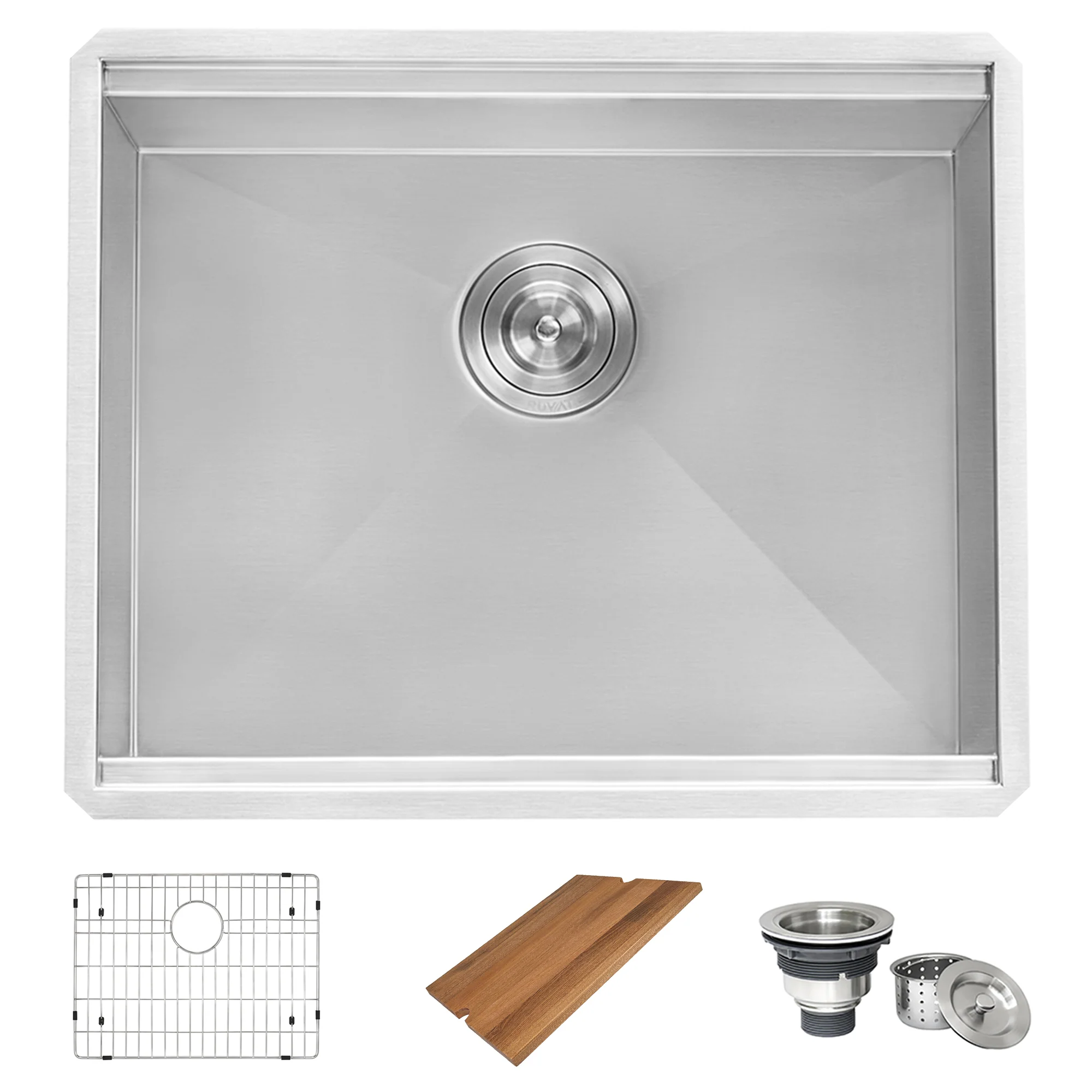 21 x 19 x 13 '' Deep Laundry Utility Workstation Sink Undermount 16 Gauge - Image 3