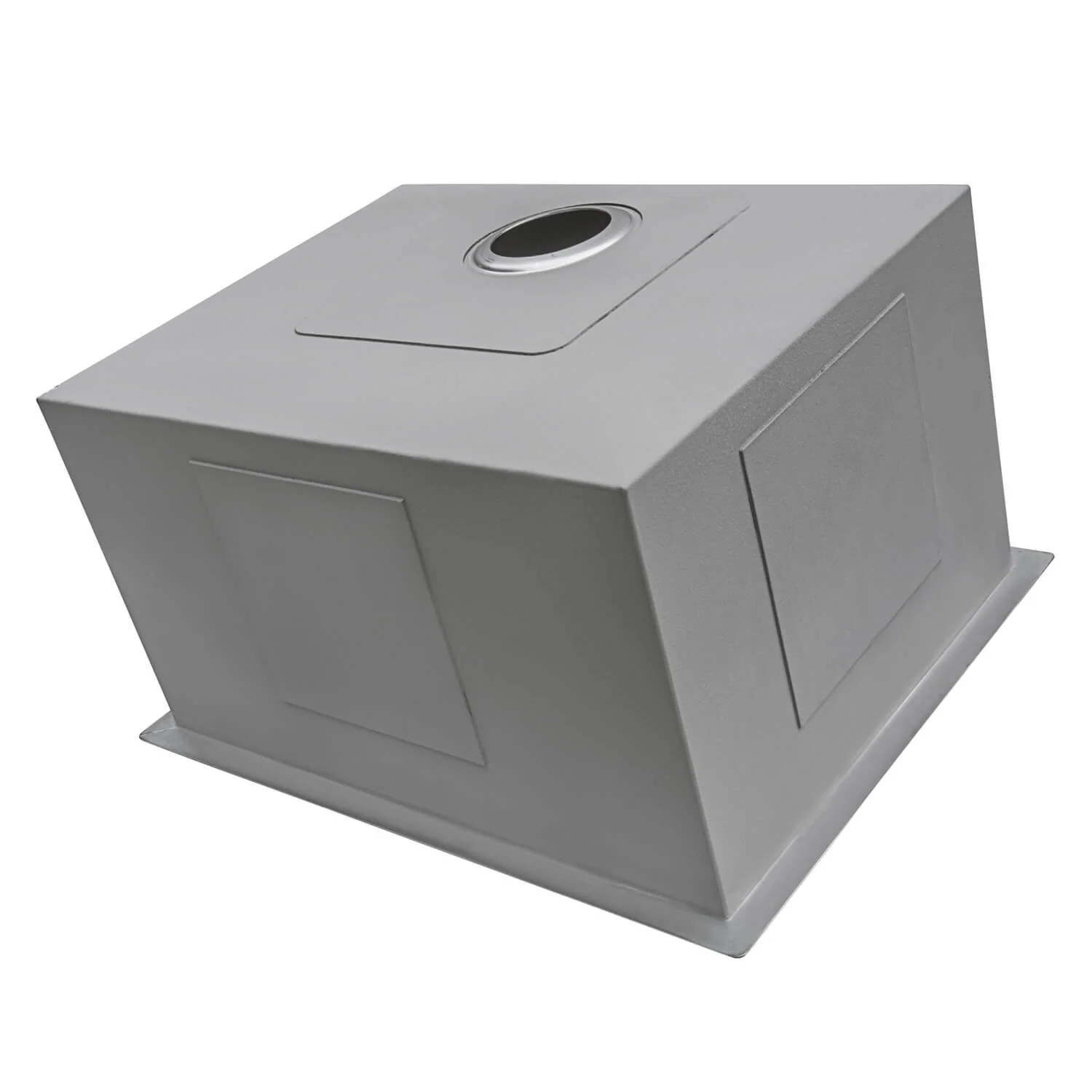 23" x 18" x 12" Deep Laundry Utility Sink Rounded Corners Undermount 16 Gauge Stainless Steel - Image 4
