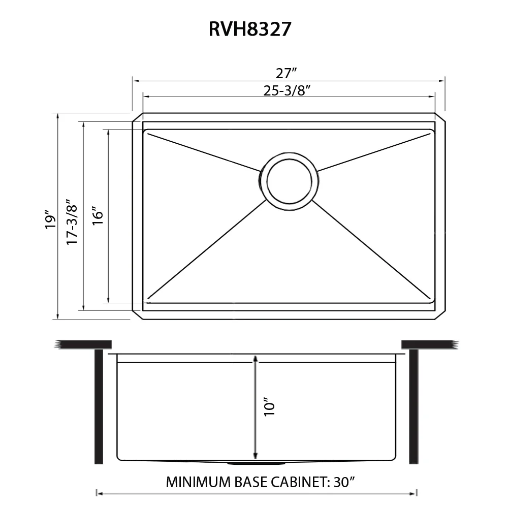 27'' Workstation Rounded Corners Undermount Ledge Kitchen Sink with Accessories - Image 6