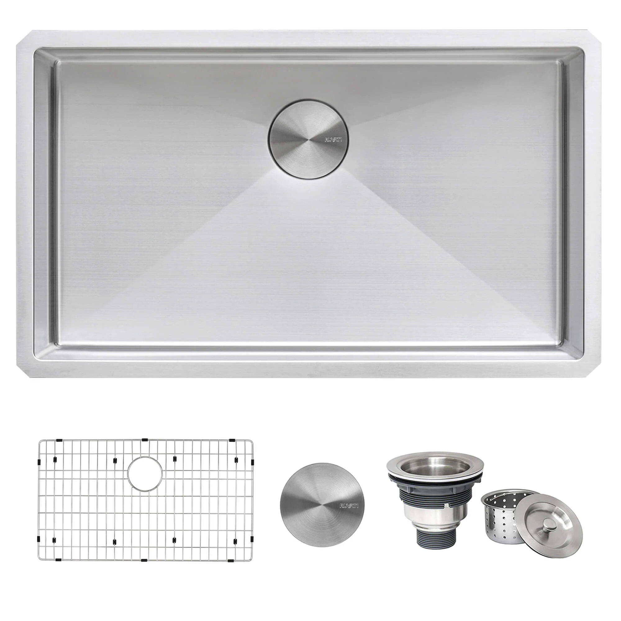 30-inch Undermount 16 Gauge Stainless Steel Sink Single Bowl