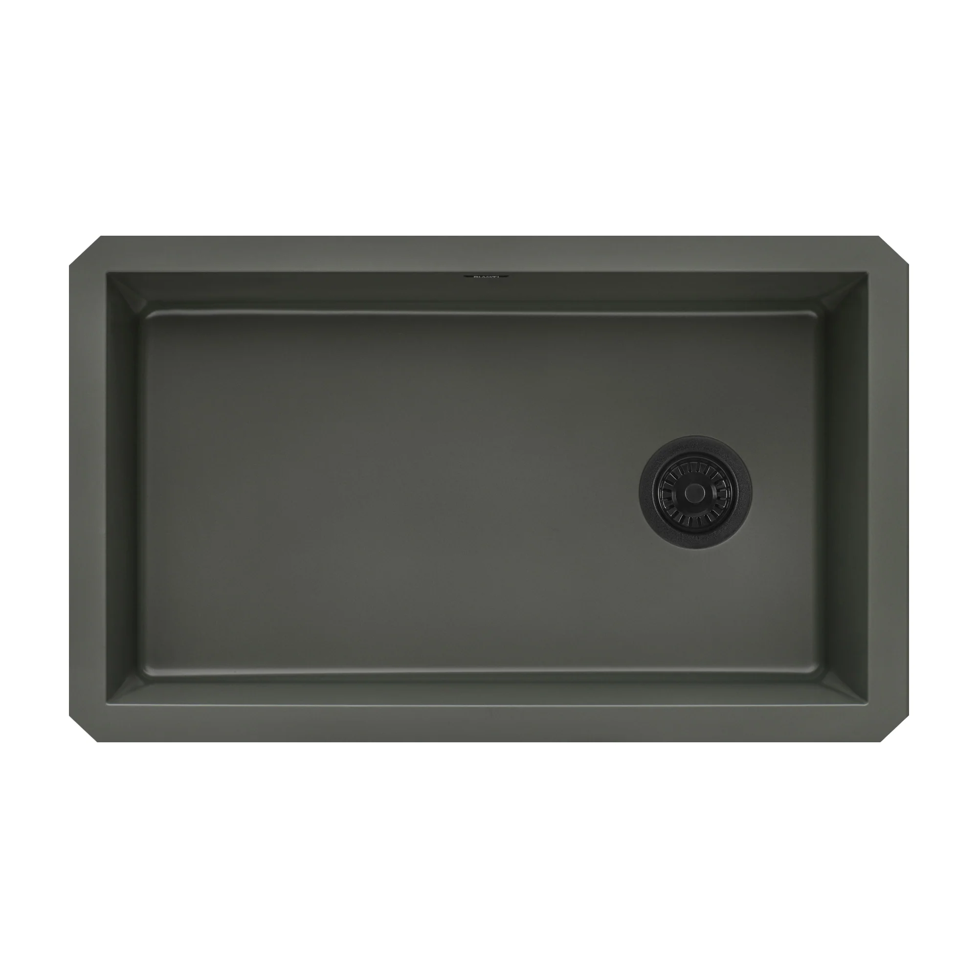 32 x 19 inch epiGranite Undermount Granite Composite Single Bowl Kitchen Sink Juniper Green