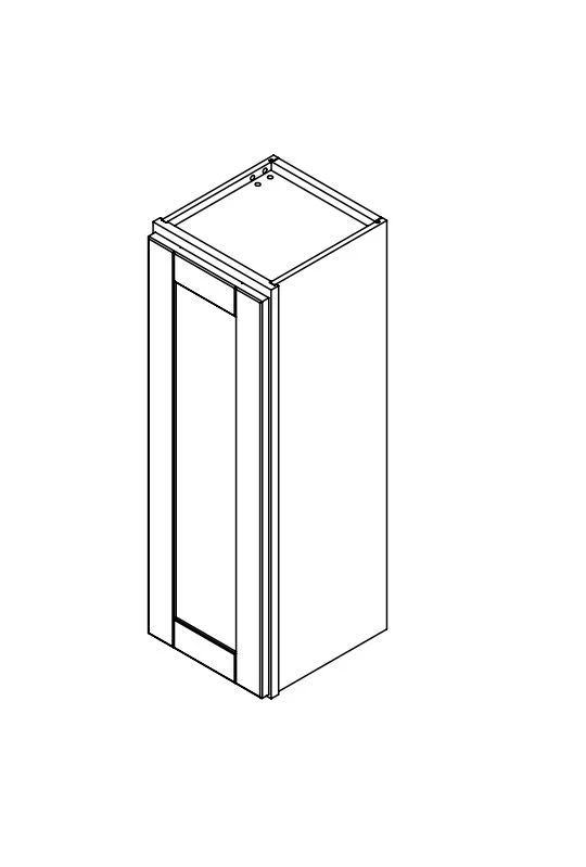 Annapolis Blue 12 in. Wide x 12 in. Deep x 36 in. Tall - Wall Shaker Cabinet - Image 2