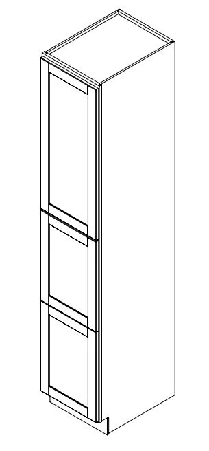 Annapolis Blue 18 in. Wide x 24 in. Deep x 96 in. Tall - Pantry Shaker Cabinet - Image 2
