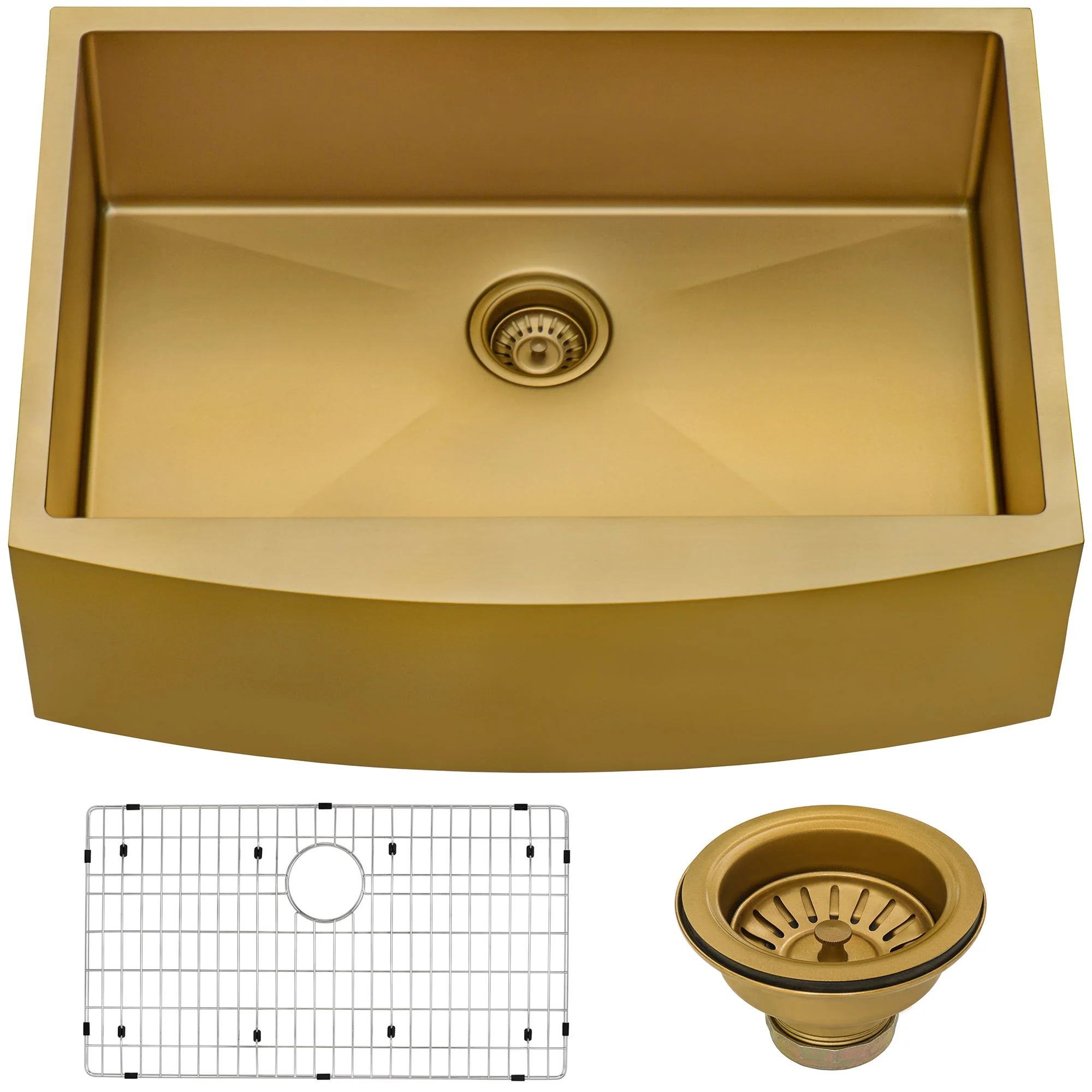 Square Crnrs Apron Front UM 30x22 SB Gold - Image 3