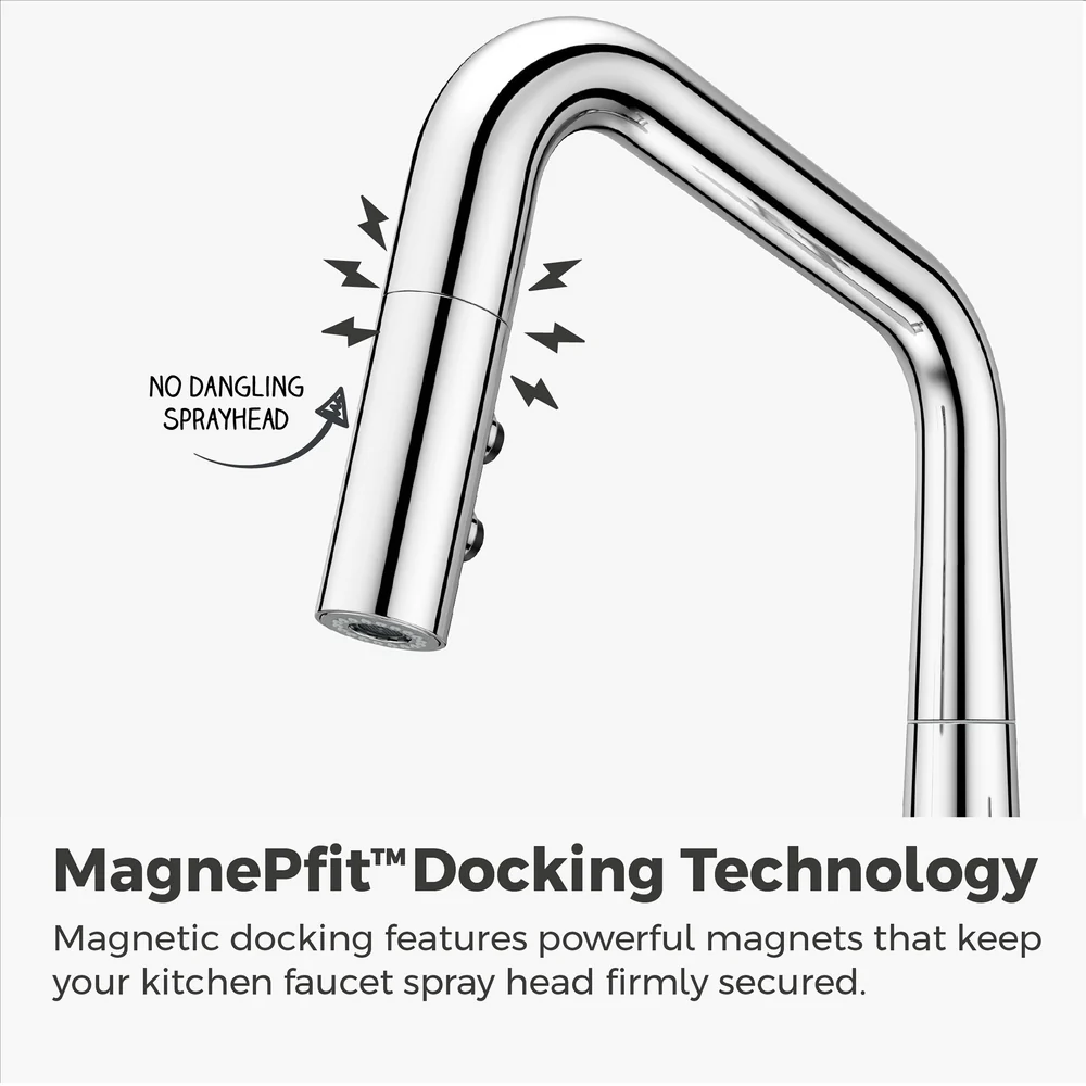 Asari Kitchen Faucet 1-Handle Polished Chrome - Image 6
