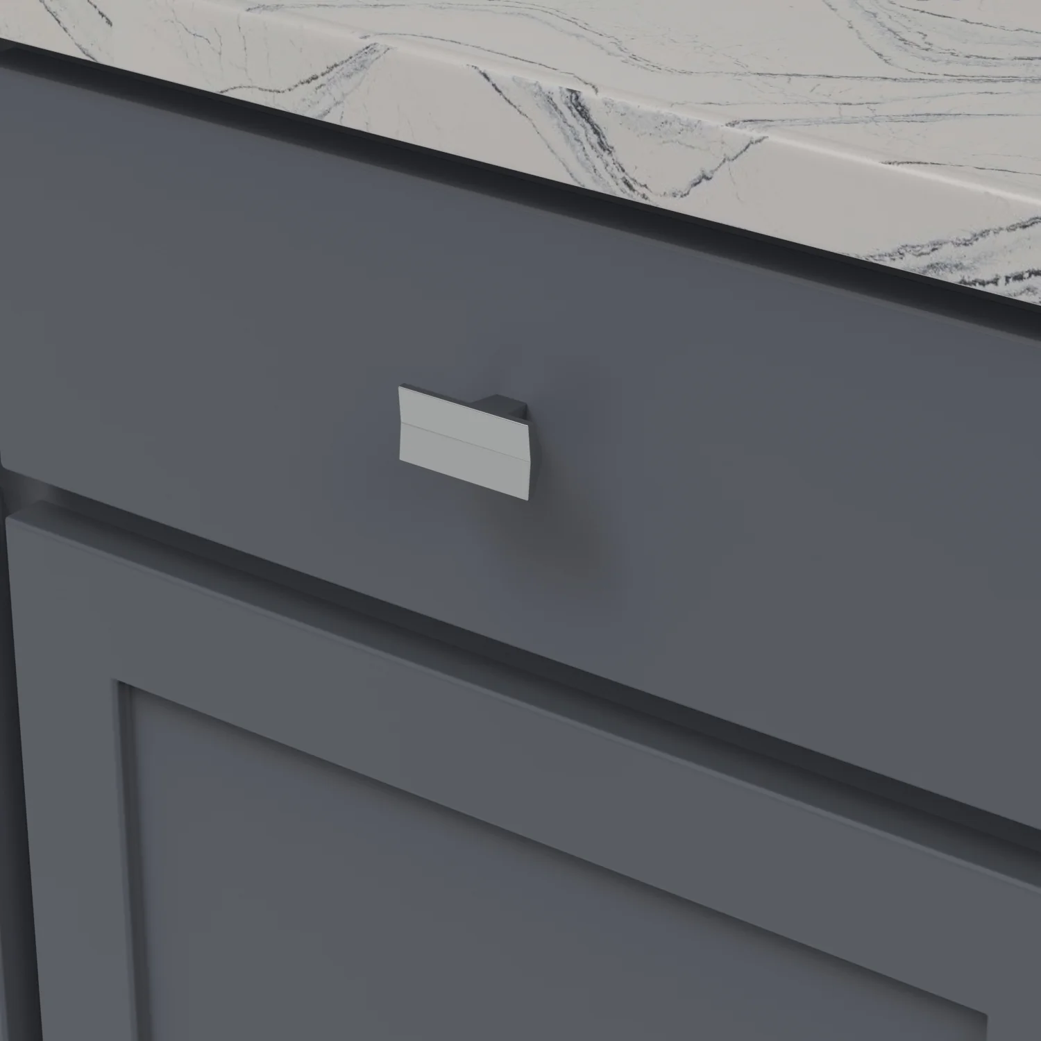 Avenue Knob 2 Inch x 1 Inch Chrome Finish - Image 2