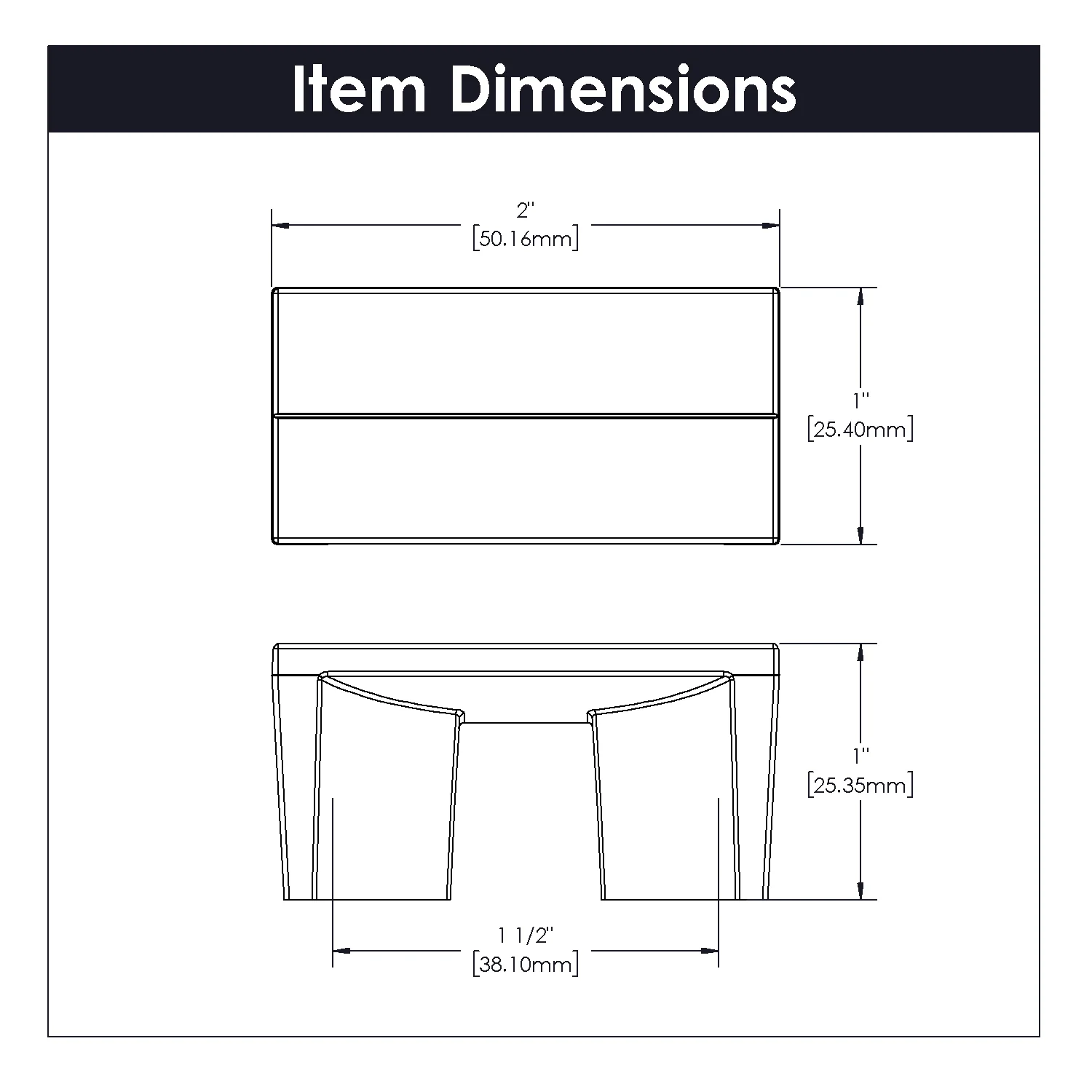 Avenue Pull 1-1/2 Inch Center to Center Brushed Golden Brass Finish - Image 3