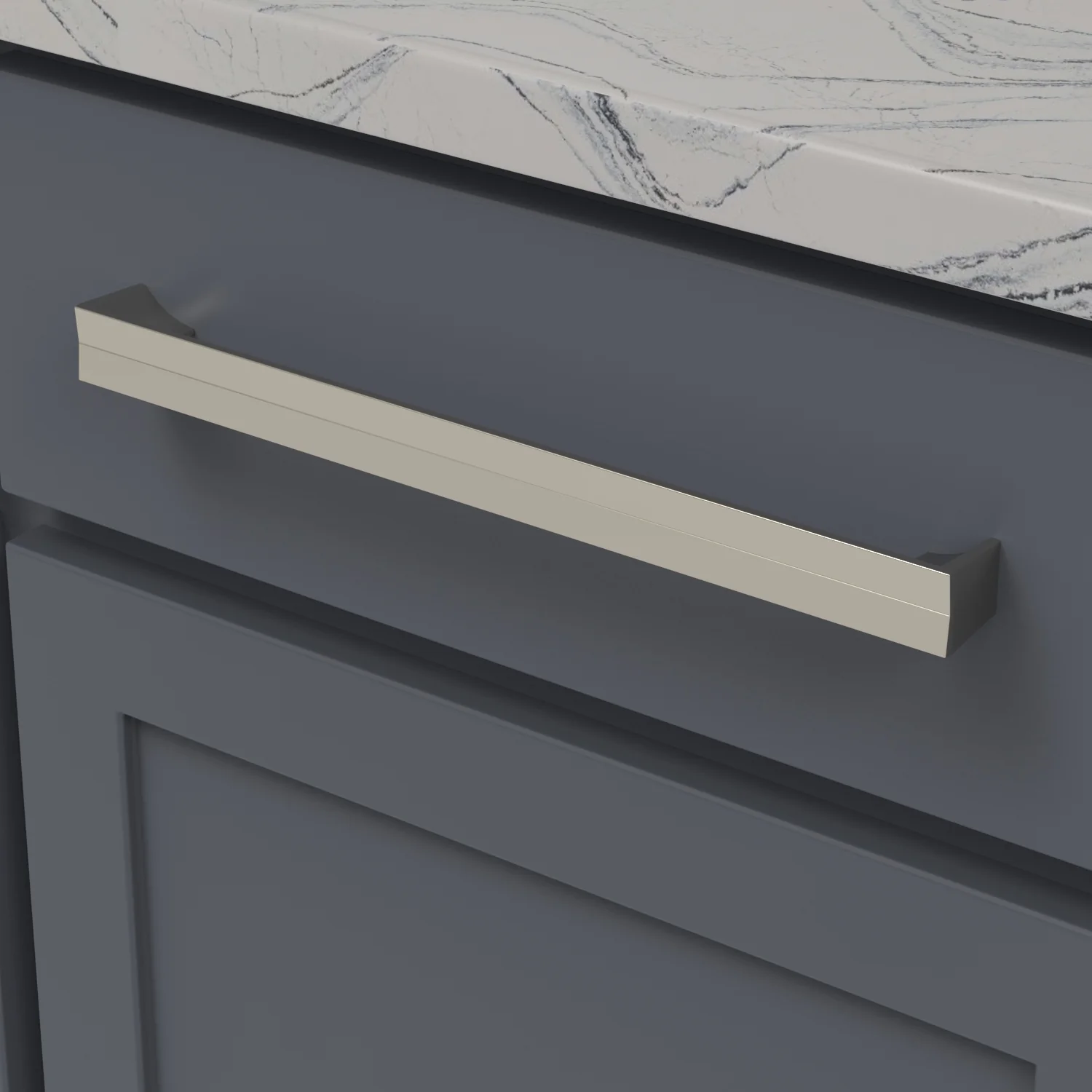 Avenue Pull 12 Inch Center to Center Polished Nickel Finish - Image 2