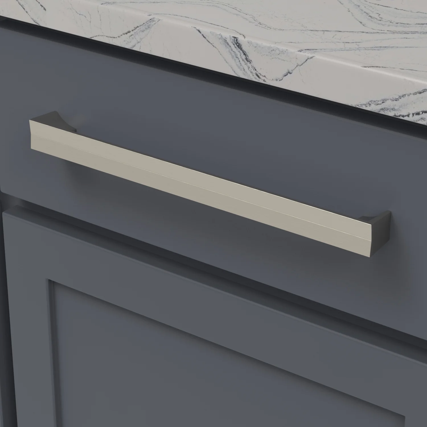 Avenue Pull 12 Inch Center to Center Satin Nickel Finish - Image 2
