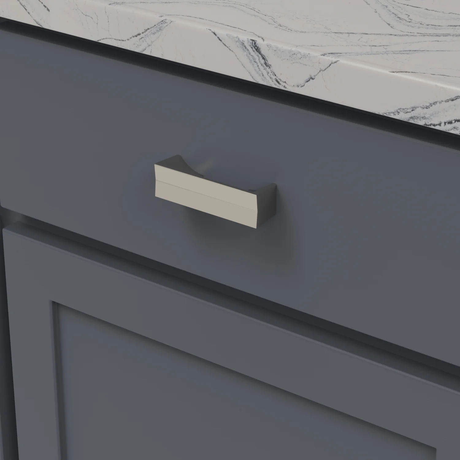 Avenue Pull 3 Inch Center to Center Polished Nickel Finish - Image 2