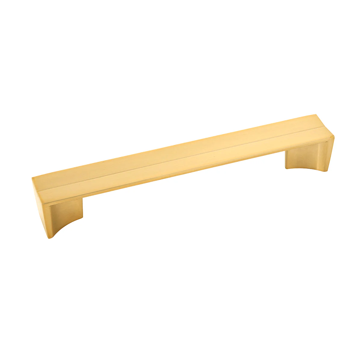 Avenue Pull 6-5/16 Inch (160mm) Center to Center Brushed Golden Brass Finish