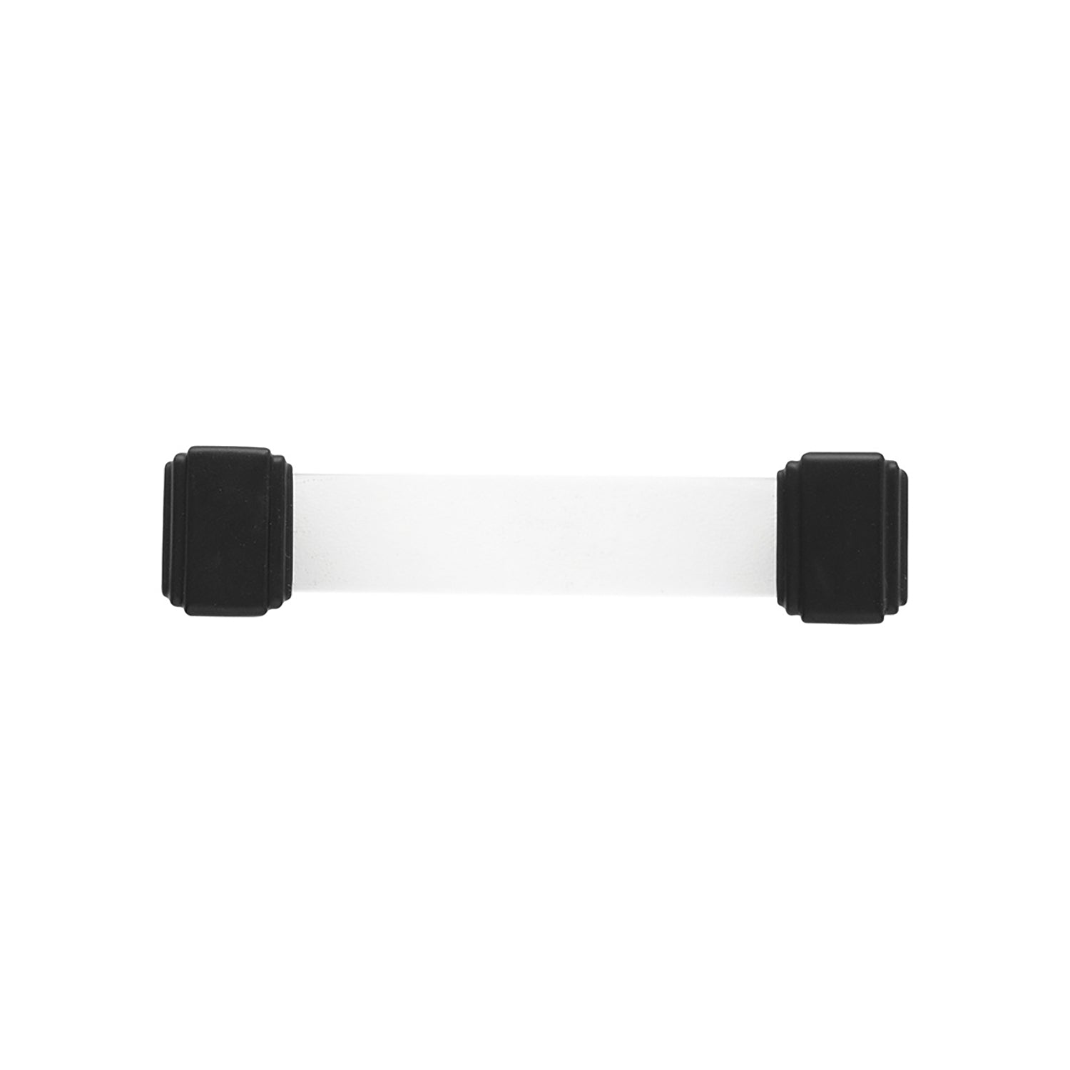 Belleclaire Pull 3-3/4 Inch (96mm) Center to Center Crysacrylic with Matte Black Finish - Image 3
