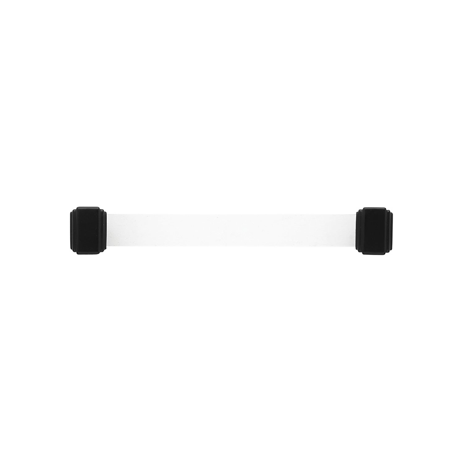 Belleclaire Pull 6-5/16 Inch (160mm) Center to Center Crysacrylic with Matte Black Finish - Image 3