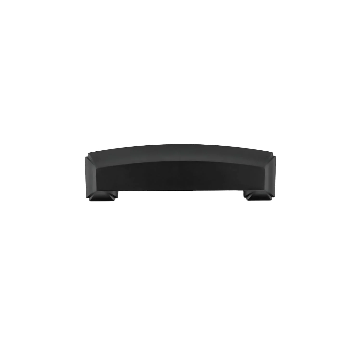 Bridges Cup Pull 3 Inch, 3-3/4 Inch (96mm) & 5-1/16 Inch (128mm) Center to Center Matte Black Finish - Image 2
