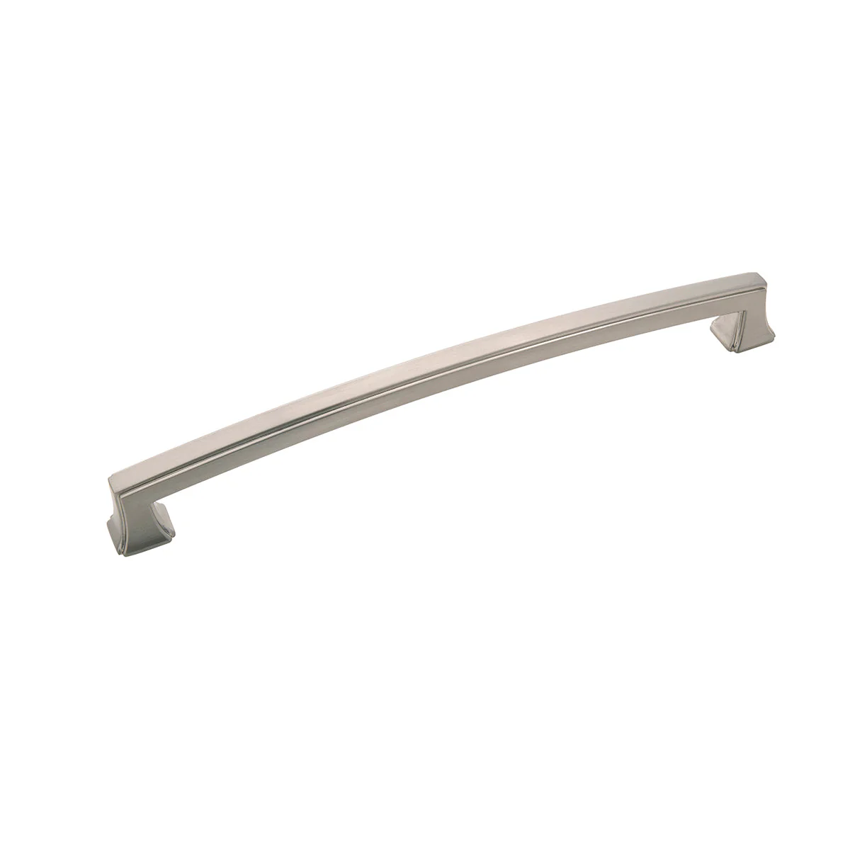 Bridges Pull 8-13/16 Inch (224mm) Center to Center Satin Nickel Finish