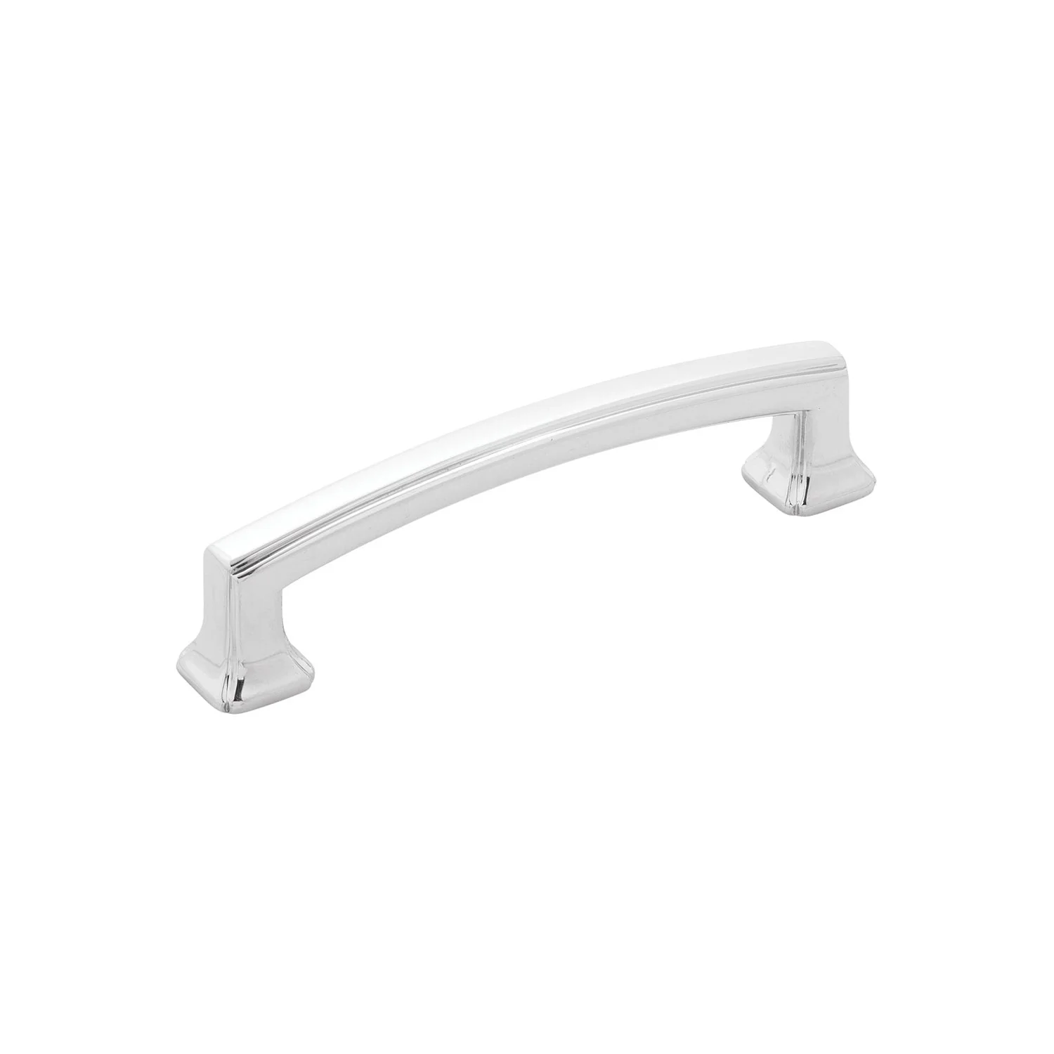 Bridges Pull 3-3/4 Inch (96mm) Center to Center Chrome Finish
