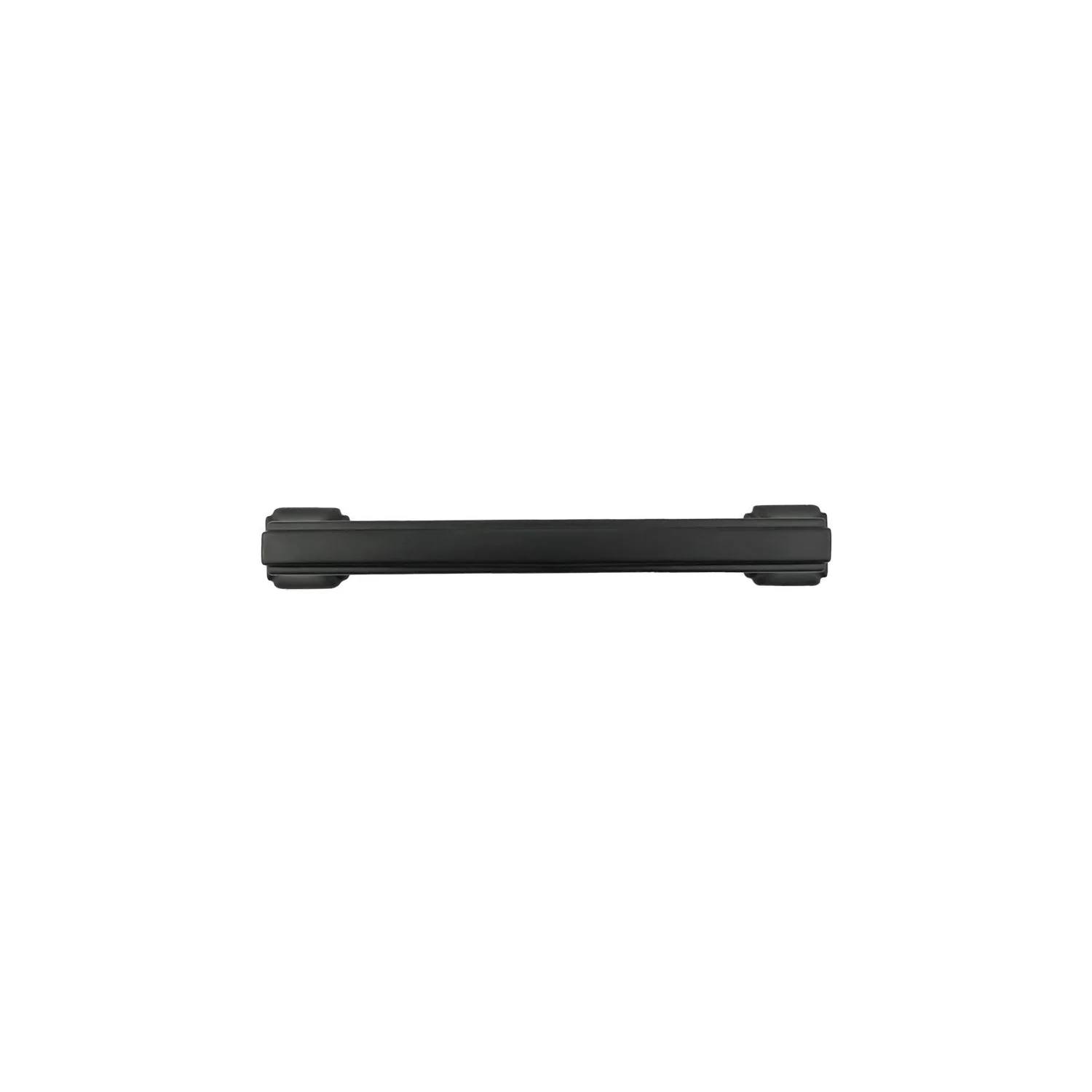 Bridges Pull 3-3/4 Inch (96mm) Center to Center Matte Black Finish - Image 2