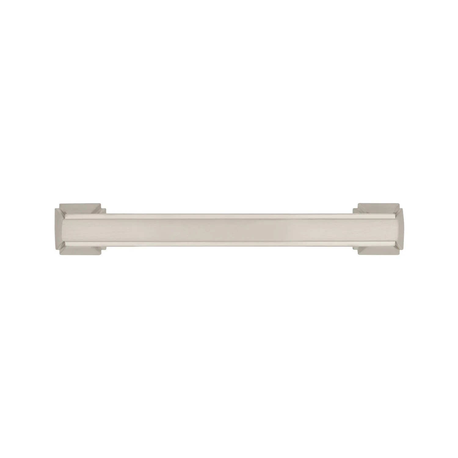Bridges Pull 3-3/4 Inch (96mm) Center to Center Satin Nickel Finish - Image 2