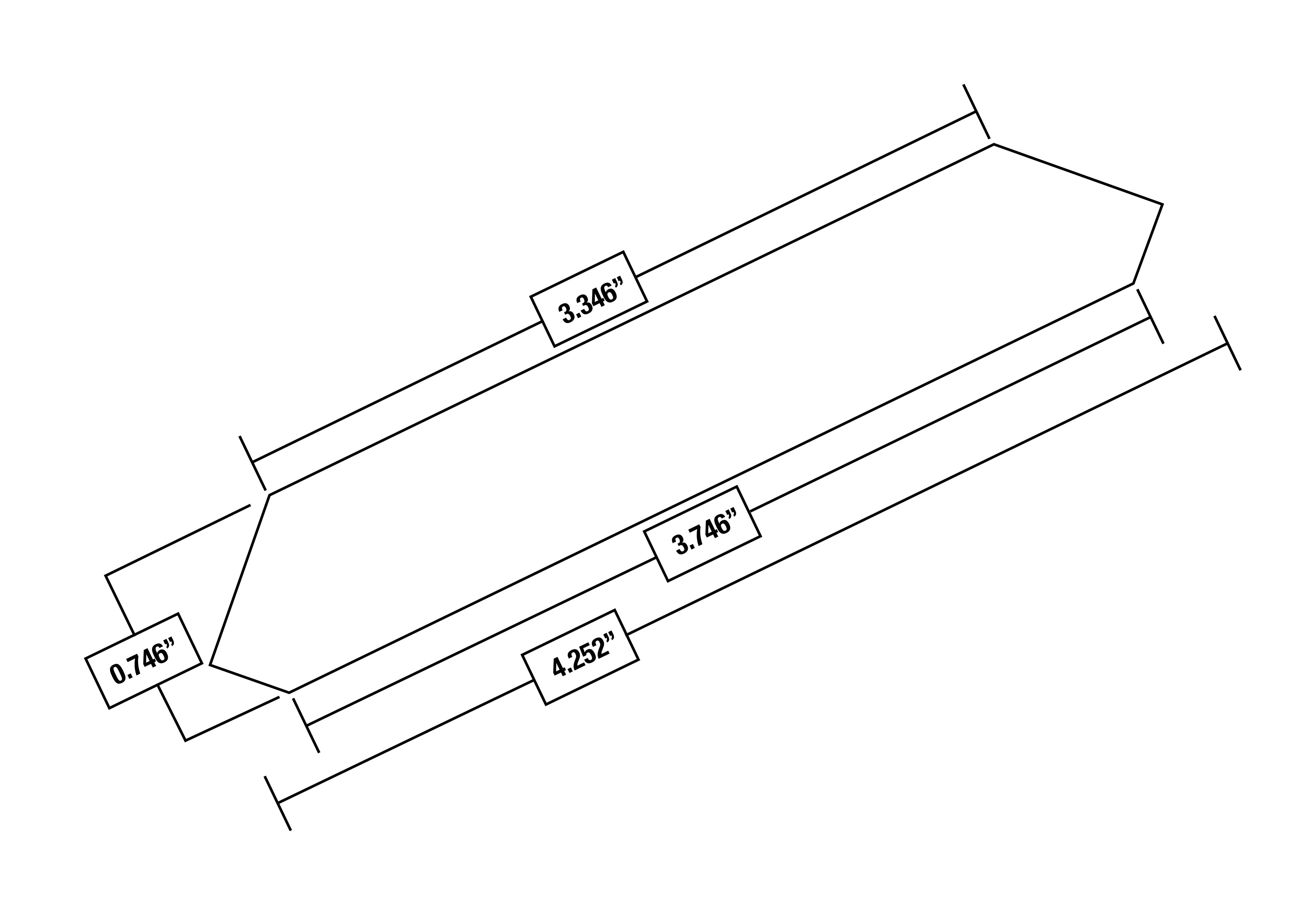 Broadway Black Modern Crown Molding 4.2 in. x 8 ft.