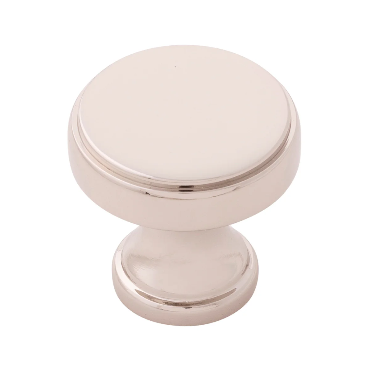 Brownstone Knob 1-1/4 Inch Diameter Polished Nickel Finish