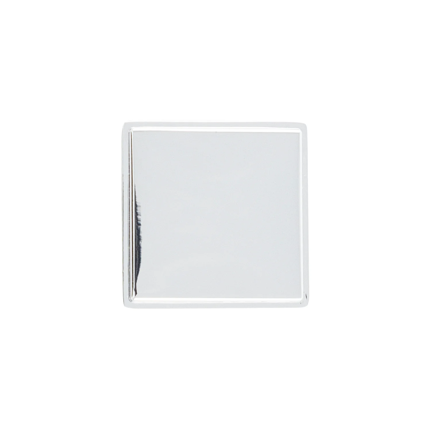 Brownstone Knob 1-1/8 Inch Square Chrome Finish - Image 3