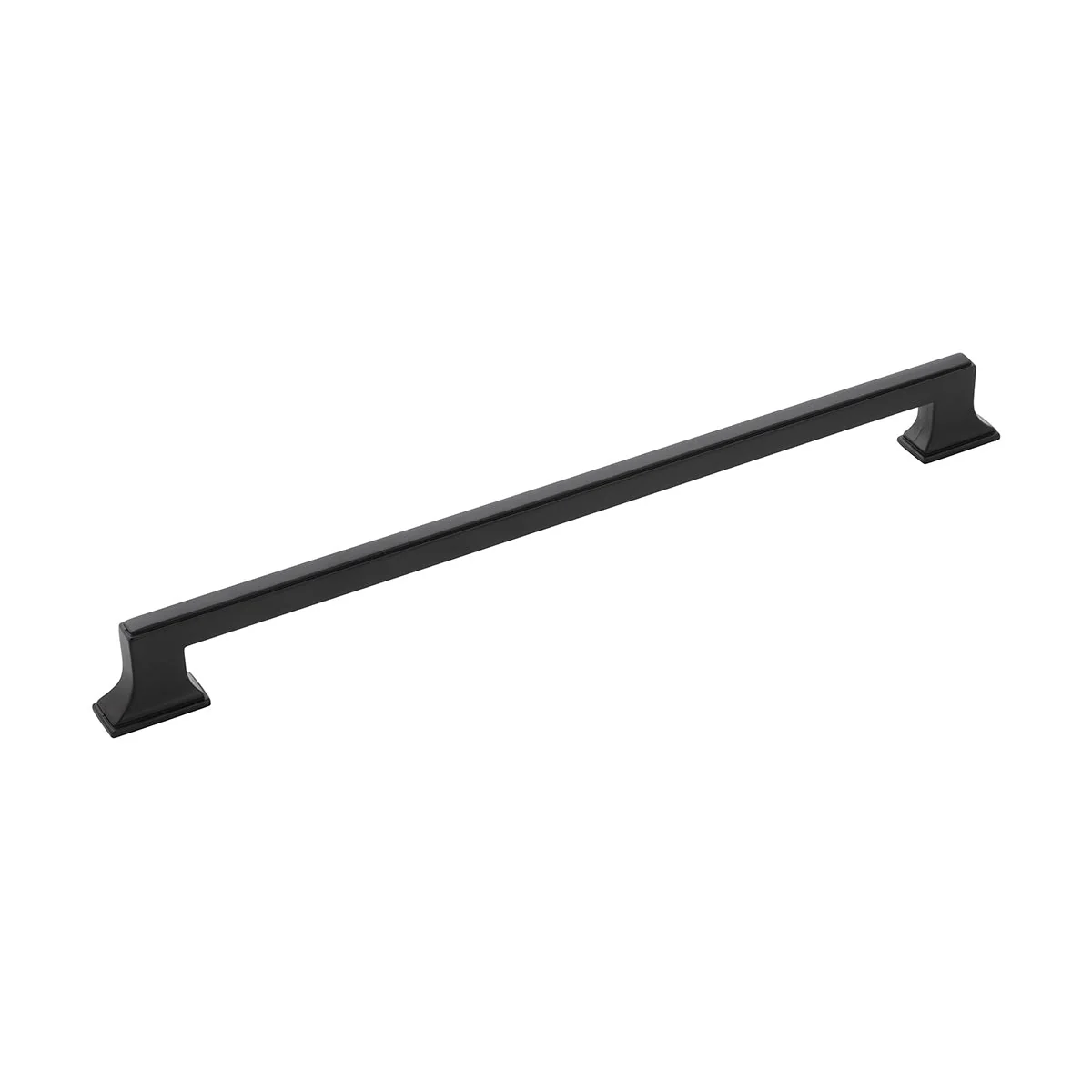 Brownstone Pull 12 Inch Center to Center Matte Black Finish