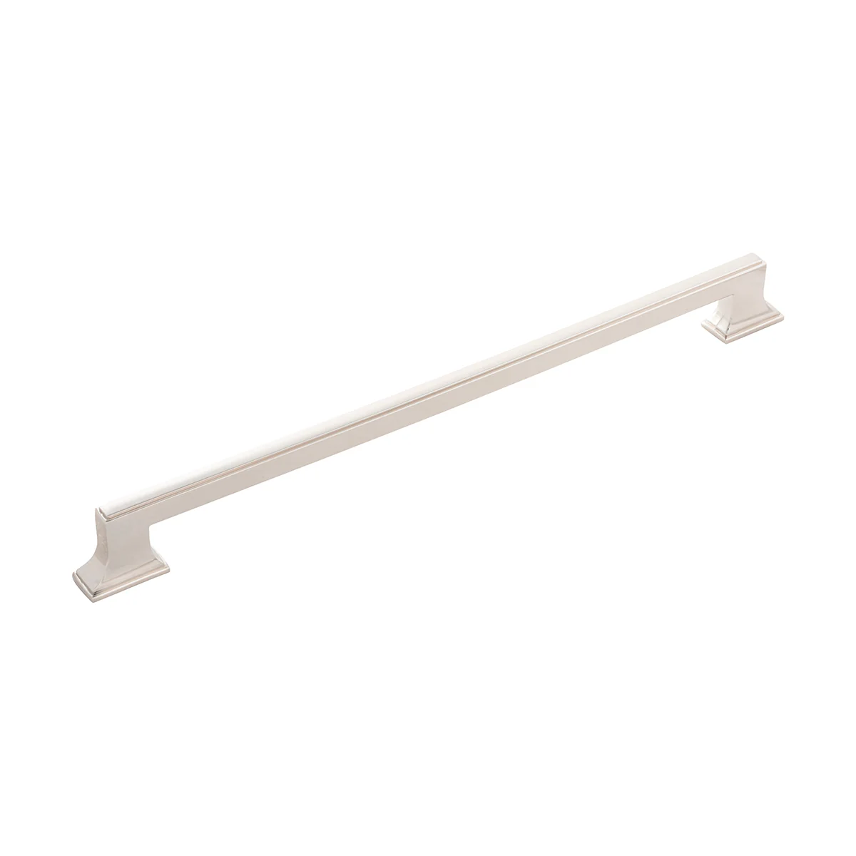 Brownstone Pull 12 Inch Center to Center Polished Nickel Finish