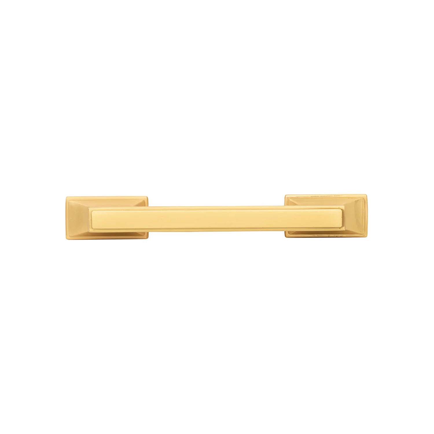 Brownstone Pull 3 Inch & 3-3/4 Inch (96mm) Center to Center Brushed Golden Brass Finish - Image 3