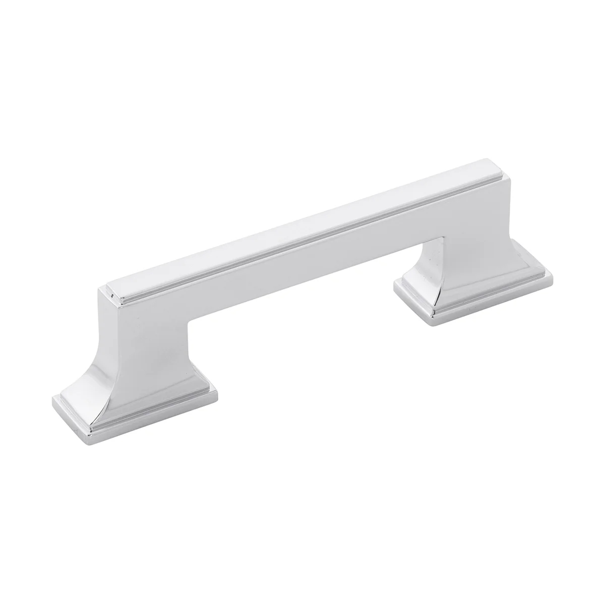 Brownstone Pull 3 Inch & 3-3/4 Inch (96mm) Center to Center Chrome Finish