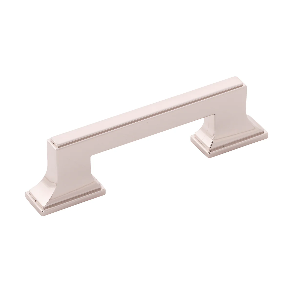 Brownstone Pull 3 Inch & 3-3/4 Inch (96mm) Center to Center Polished Nickel Finish