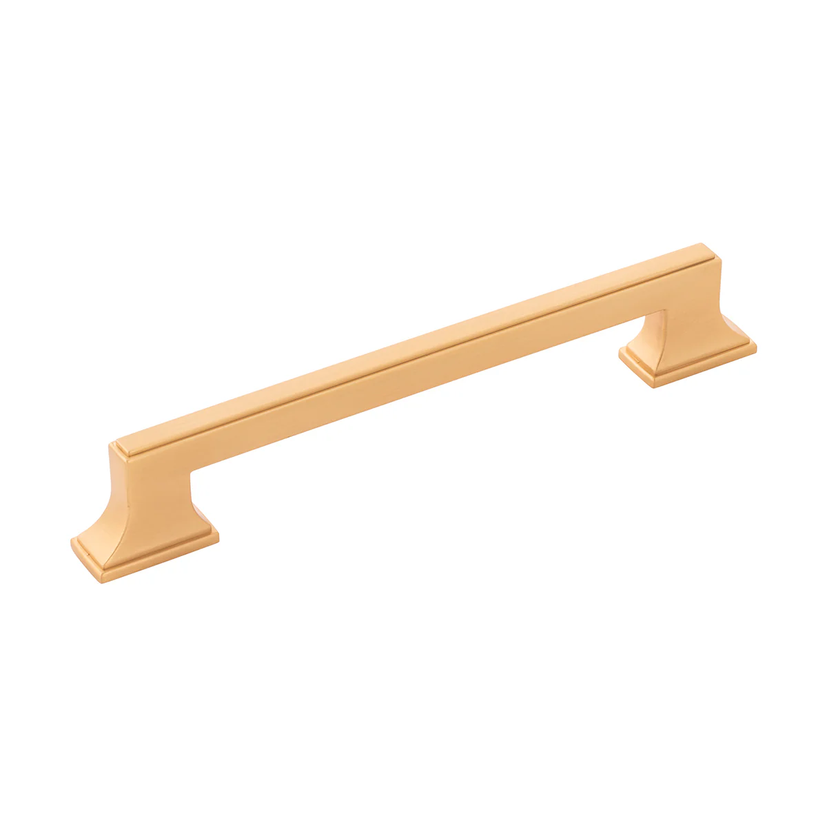 Brownstone Pull 6-5/16 Inch (160mm) Center to Center Brushed Golden Brass Finish