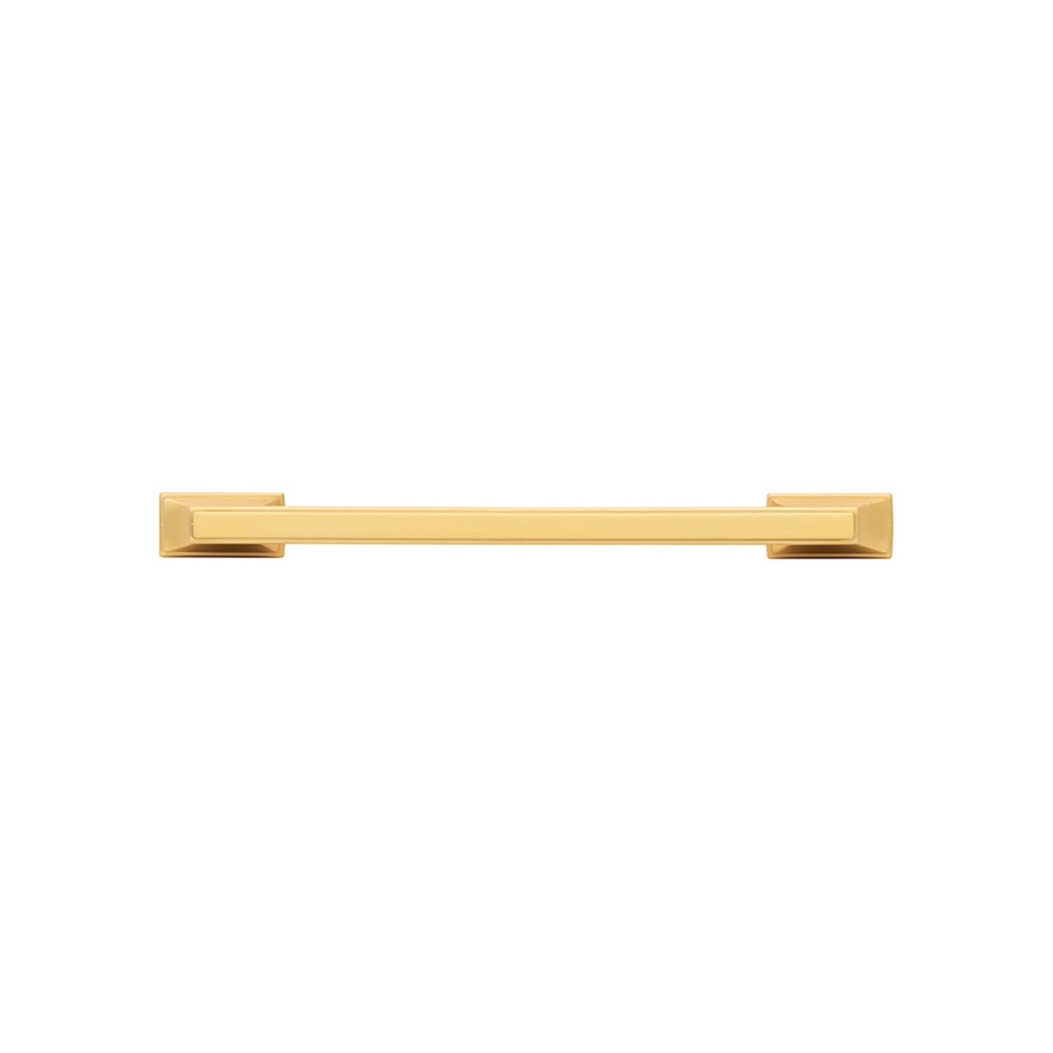 Brownstone Pull 6-5/16 Inch (160mm) Center to Center Brushed Golden Brass Finish - Image 3