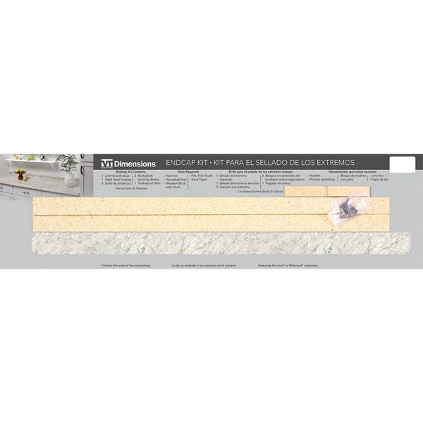 Carrara Bianco End Cap Kit