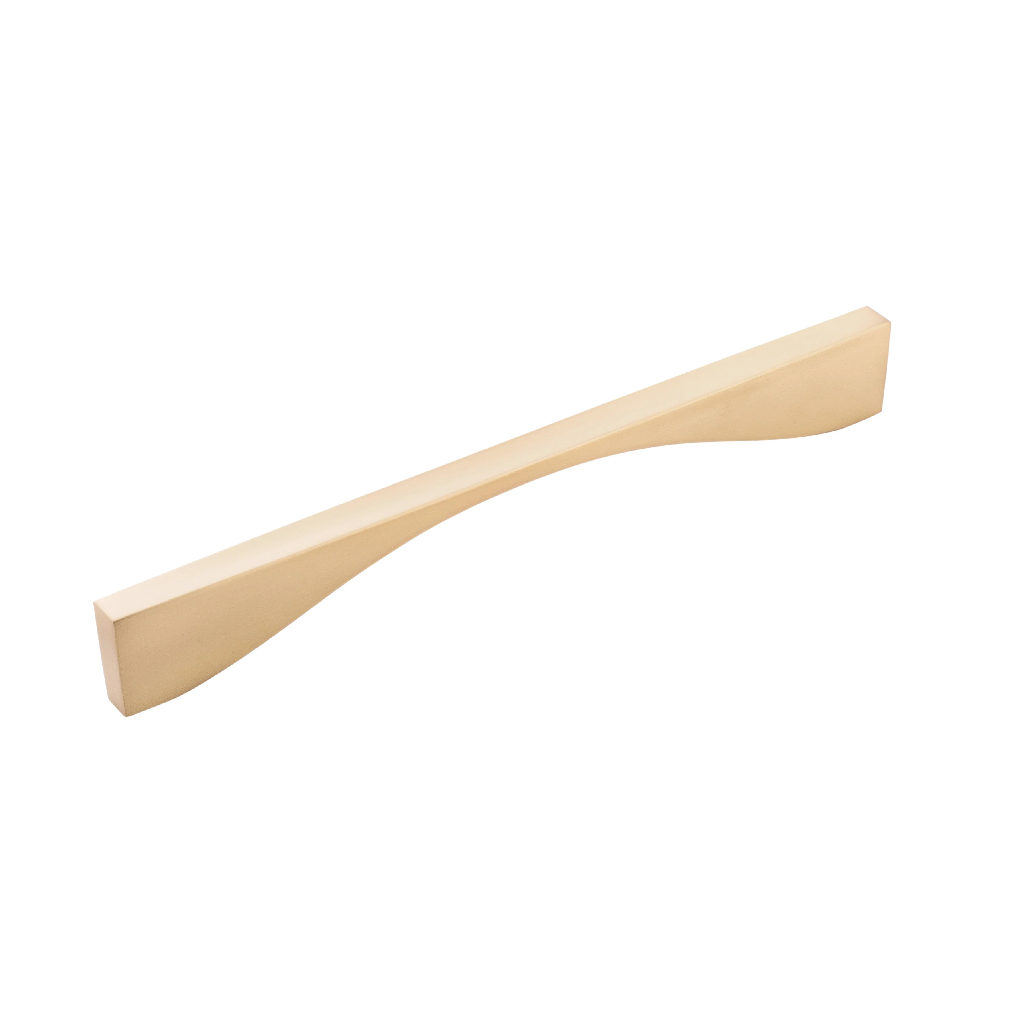 Channel Appliance Pull 12 Inch Center to Center Brushed Golden Brass Finish