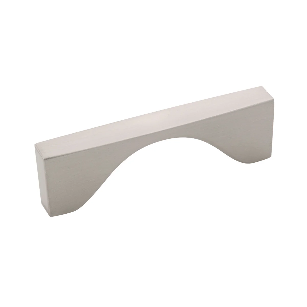 Channel Pull 3 Inch Center to Center Satin Nickel Finish