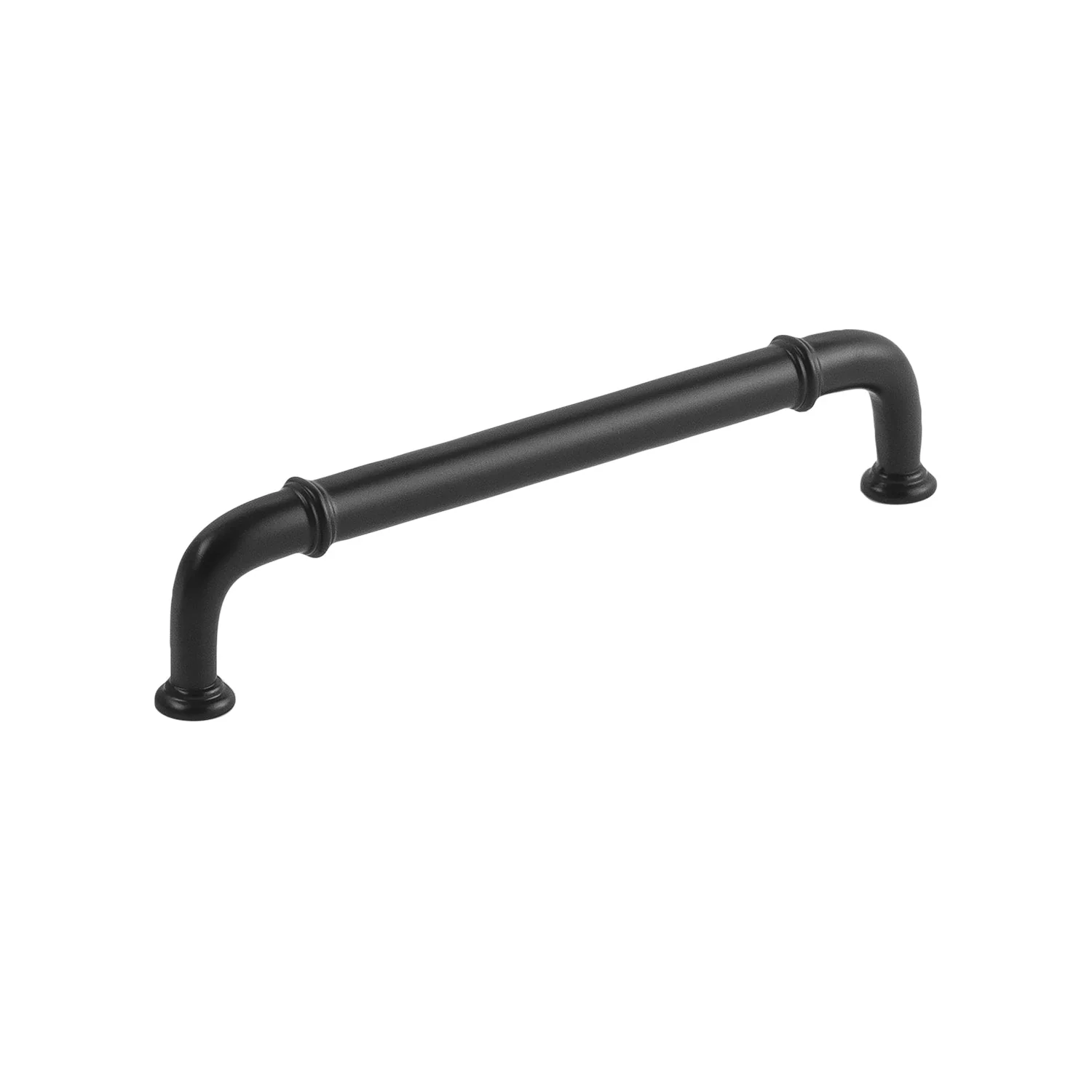 Cottage Pull 5-1/16 Inch (128mm) Center to Center Matte Black Finish