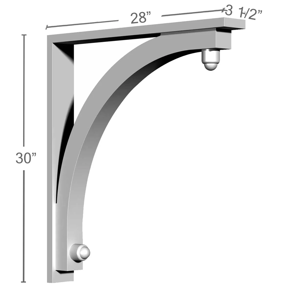 Covington Corbel 3 1/2''w x 28''d x 30''h - Image 3