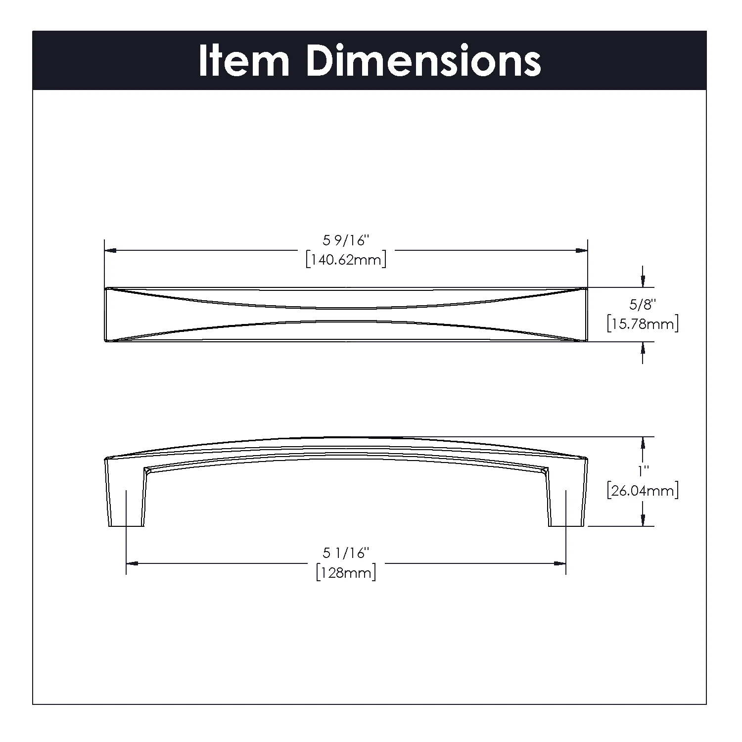 Crest Pull 5-1/16 Inch (128mm) Center to Center Champagne Bronze Finish - Image 5