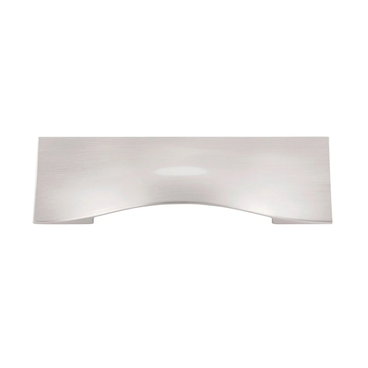 Emerge Cup Pull 3-3/4 Inch (96mm) Center to Center Satin Nickel Finish