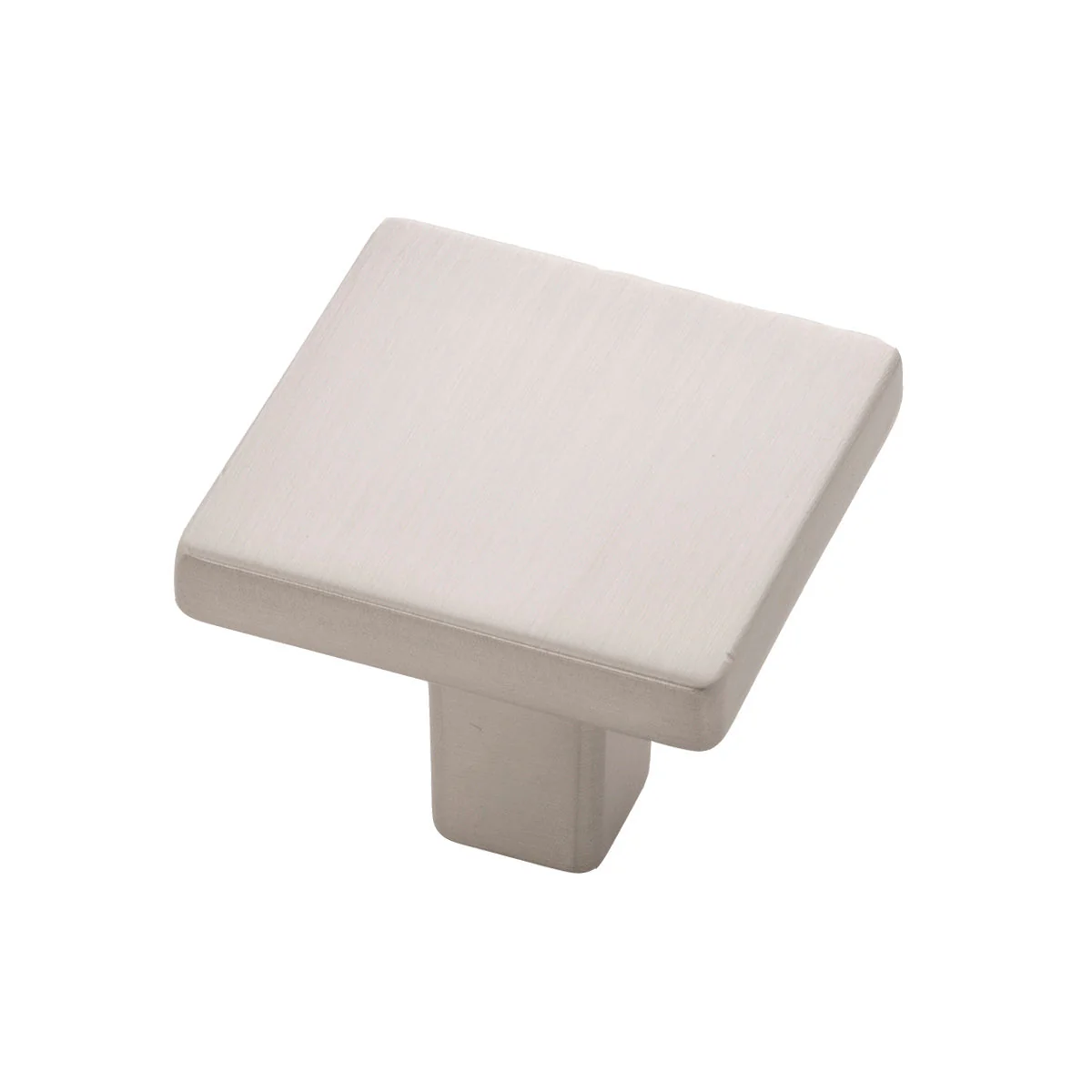 Emerge Knob 1-5/16 Inch Square Satin Nickel Finish