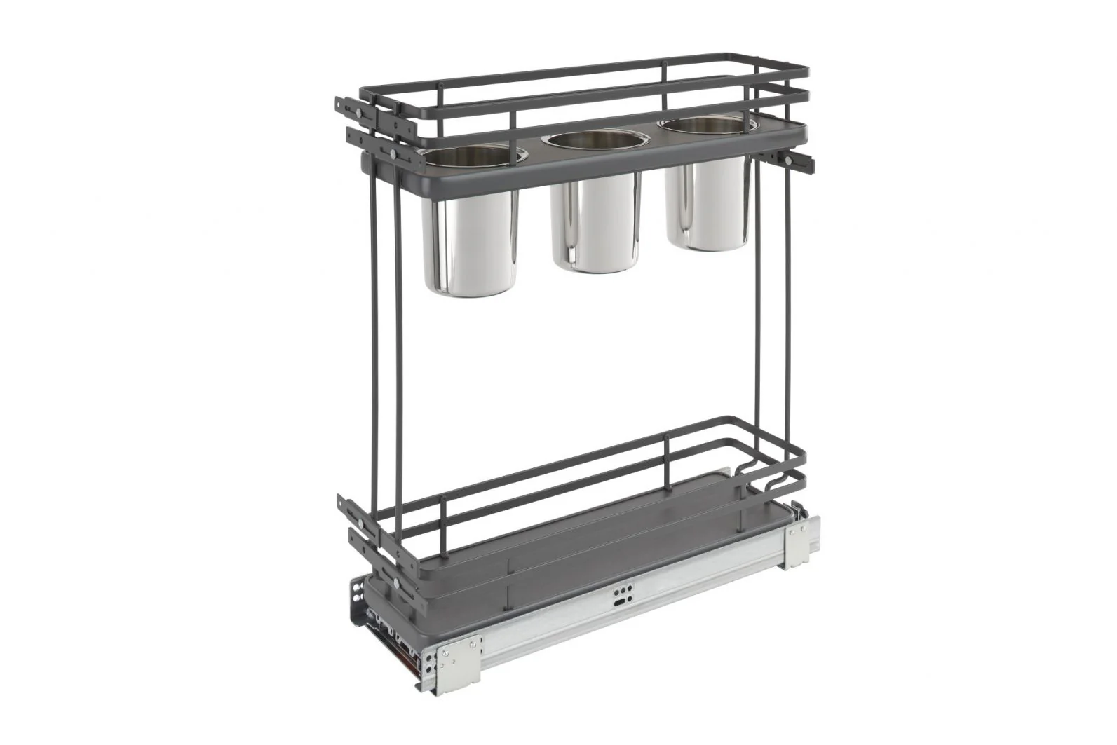 Euro Pullout 6.5'' Utensil Organizer GRY